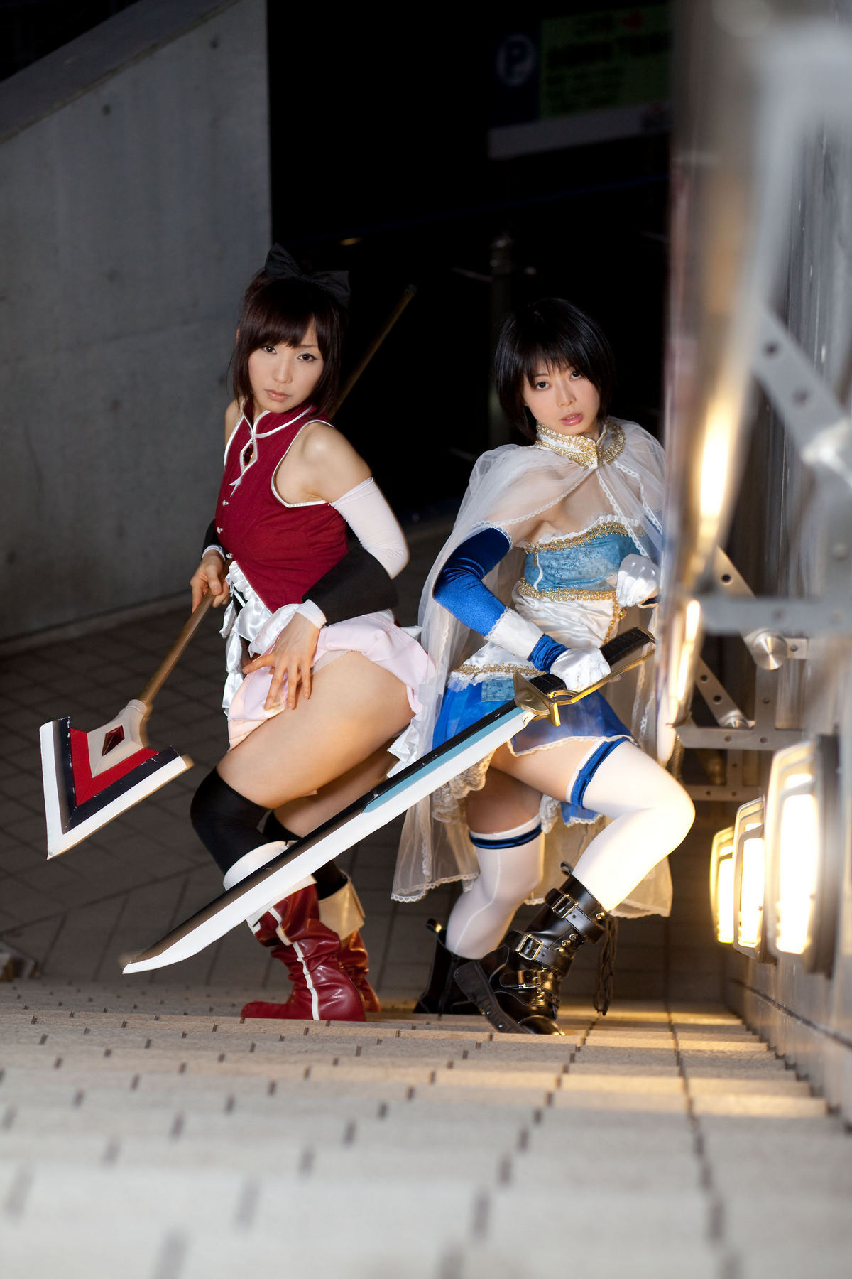 (C80) (コスプレ)   Sayaka and Kyoko  CosPlay制服诱惑套图